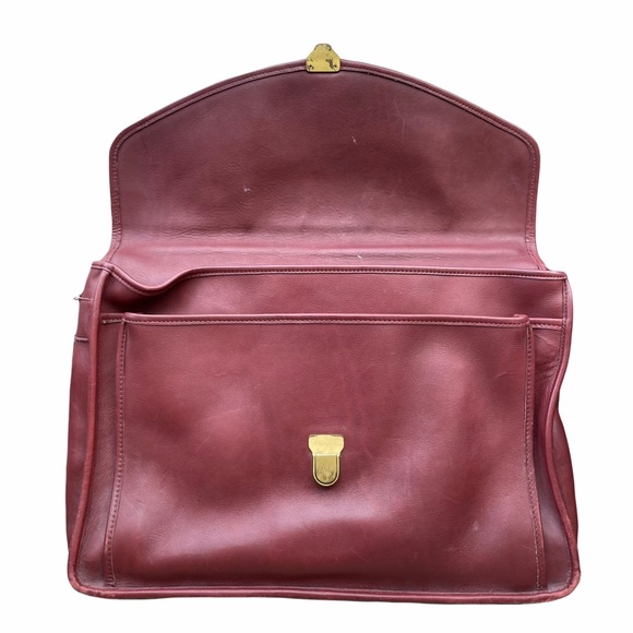 Vintage Coach Leather Briefcase with gold hardware Made in the USA - Picture 2 of 13